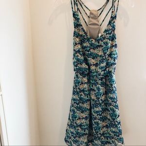 Racerback floral dress